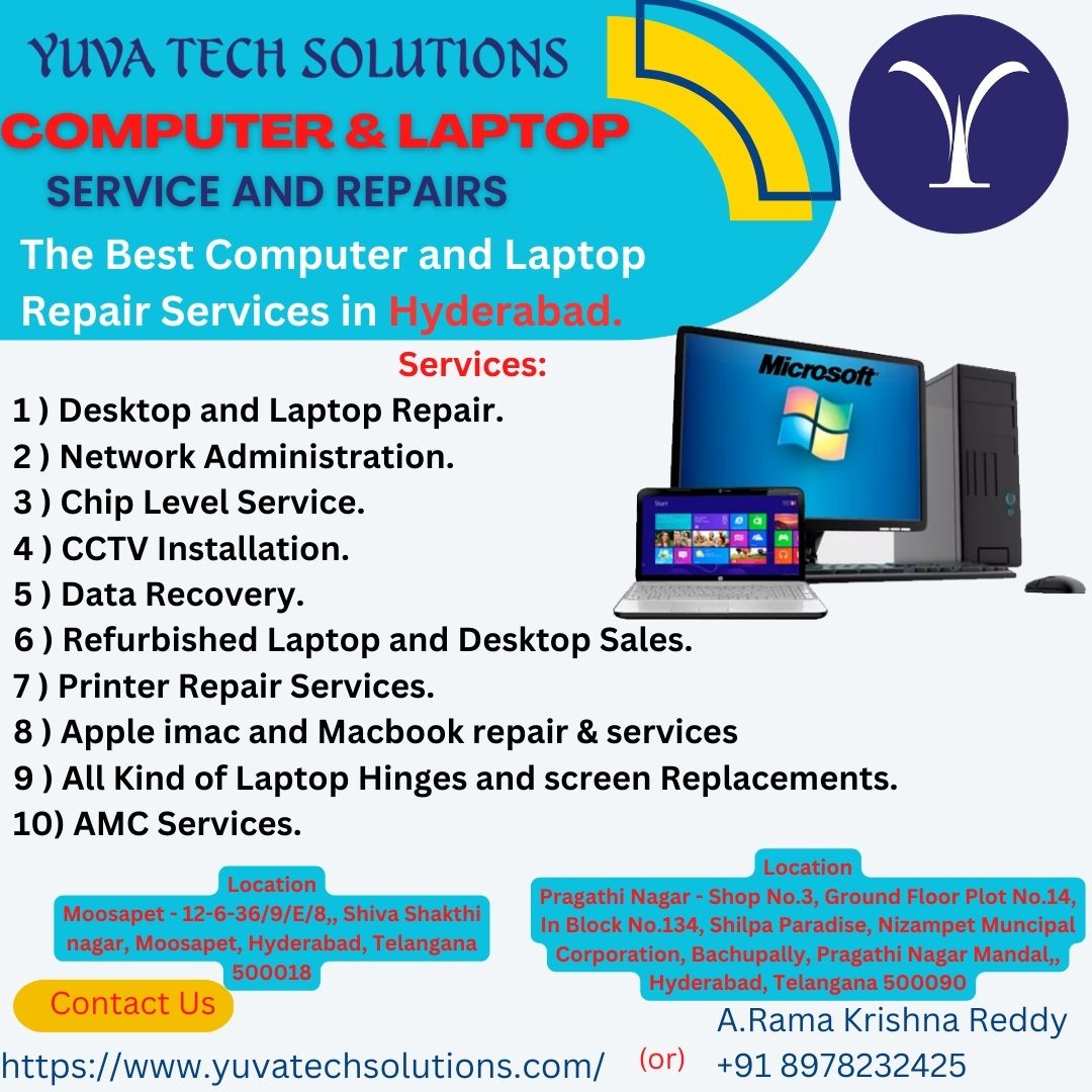 Laptop and computer service center in Hyderabad